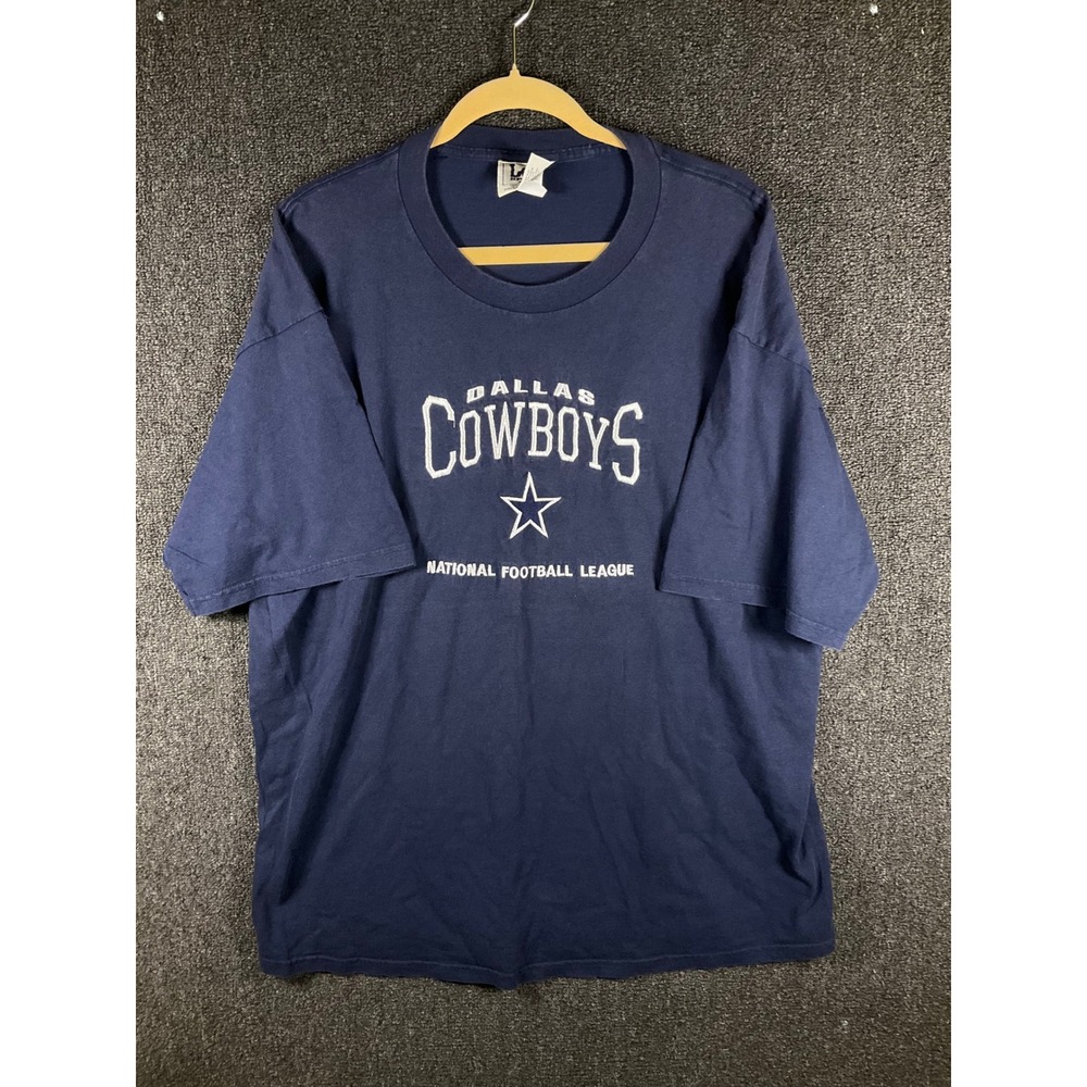 Vintage Lee Sport Dallas Cowboys T-Shirt Mens 2XL Navy Blue NFL Football Graphic